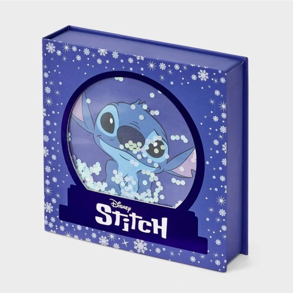 Disney Stitch Fuzzy Socks Gift Box Set Women's Pink Aqua‎